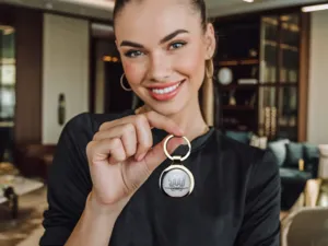 Saab Portachiavi Carini Lega Lucida Stile Elegante